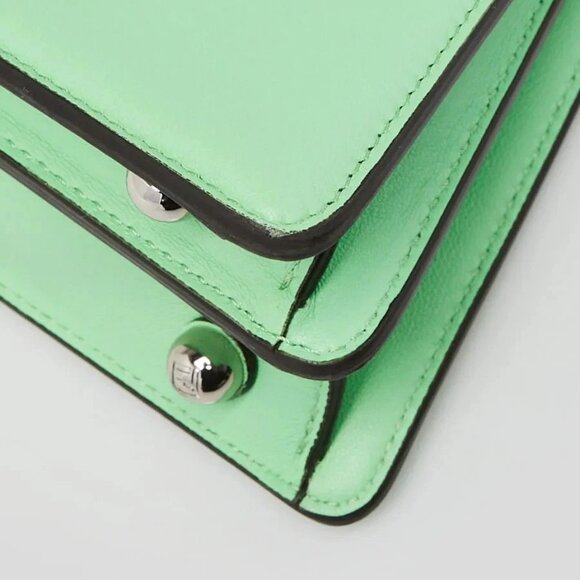Fendi Green Lambskin Leather Petite Peekaboo Iseeu Satchel Bag 8BN335 - Picture 4 of 12